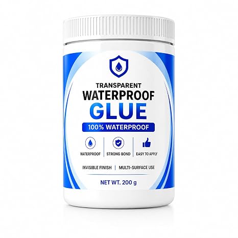 Transparent Waterproof Glue + Free Brush ( BUY 1 GET 1 FREE )