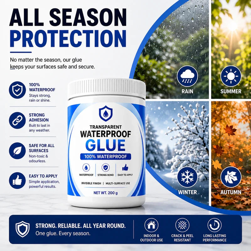 Transparent Waterproof Glue + Free Brush  ( BUY 1 GET 1 FREE )