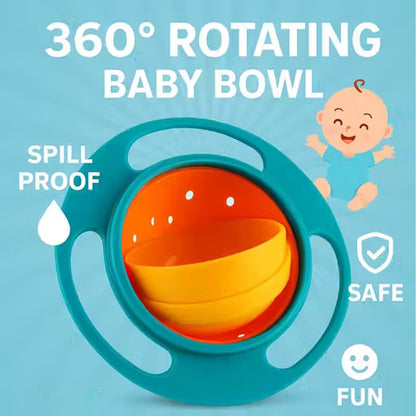 360° Rotating Spill Proof Gyro Bowl for Toddlers | ⏰Limited Period Offer⏰