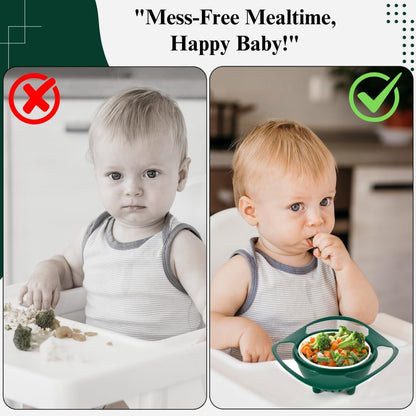 360° Rotating Spill Proof Gyro Bowl for Toddlers | ⏰Limited Period Offer⏰