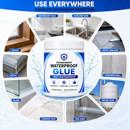 Transparent Waterproof Glue + Free Brush  ( BUY 1 GET 1 FREE )