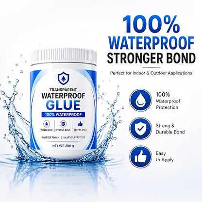 Transparent Waterproof Glue + Free Brush  ( BUY 1 GET 1 FREE )