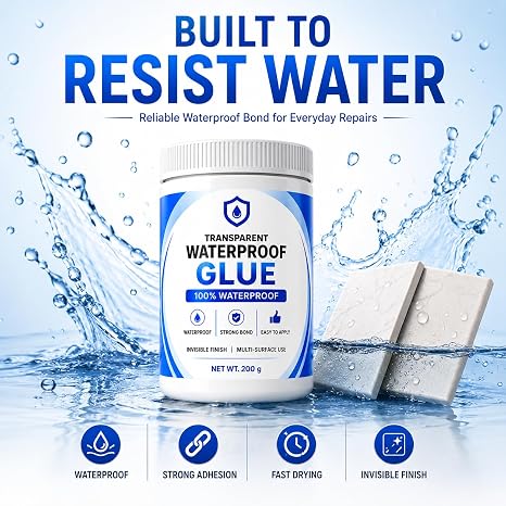 Transparent Waterproof Glue + Free Brush  ( BUY 1 GET 1 FREE )