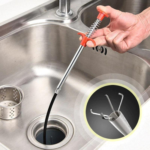 Sink Clean Steel Pipe- 360 Spring Pipe Cleaner