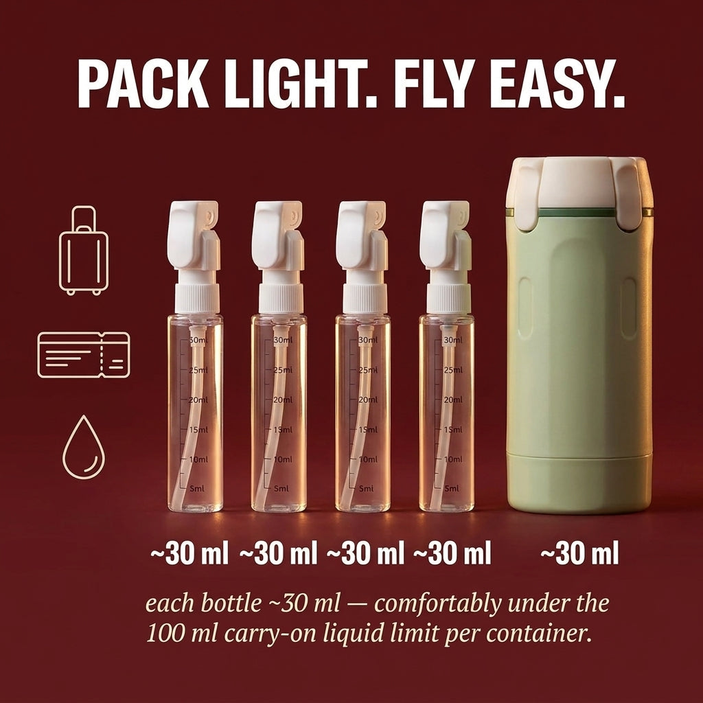 4 in 1 Travel Bottle Set