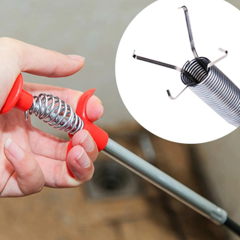 Sink Clean Steel Pipe- 360 Spring Pipe Cleaner