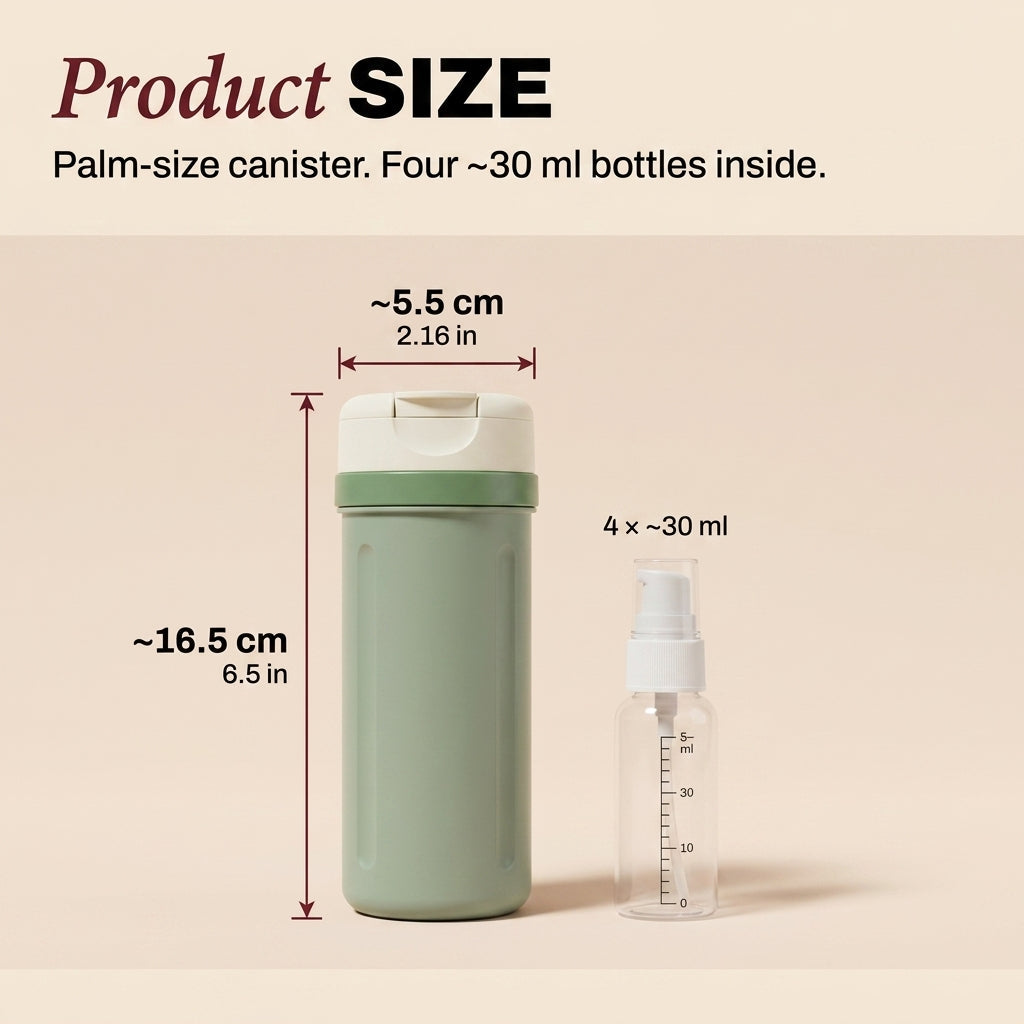 4 in 1 Travel Bottle Set