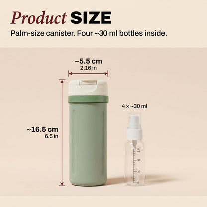 4 in 1 Travel Bottle Set