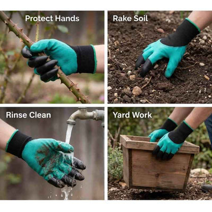 Gardening Gloves - Universal Waterproof Gloves with Claws for Digging (BUY 1 GET 1 Free)